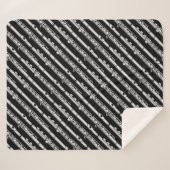 フルートスケッチパターン シェルパブランケット (正面(横))