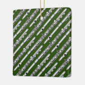 フルートスケッチパターン セラミックオーナメント (左)