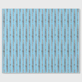 フルートスケッチパターン ラッピングペーパー (フラット)