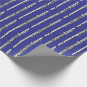 フルートスケッチパターン ラッピングペーパー (角)