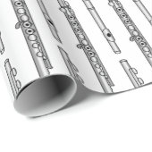 フルートスケッチパターン ラッピングペーパー (ロールコーナー)