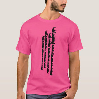 フルートスケッチフルート奏者ウッドウィンド楽器 Tシャツ