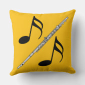 フルートスケッチ クッション (裏面)