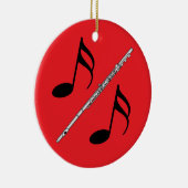 フルートスケッチ セラミックオーナメント (右)