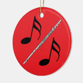 フルートスケッチ セラミックオーナメント (左)