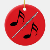 フルートスケッチ セラミックオーナメント (裏面)