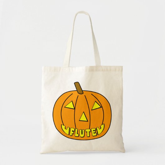 フルートハロウィーンパンプキン トートバッグ (正面)