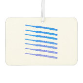 フルートパターンブルーミュージック カーエアーフレッシュナー (裏面)