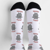 フルートファナティックグレーキャットインク ソックス (上部)