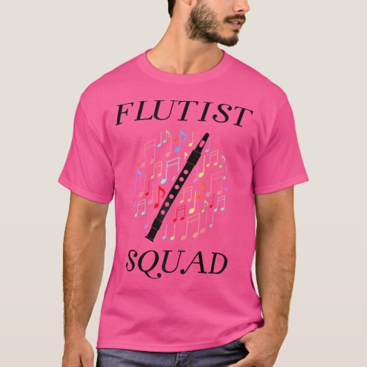 フルートフルート分隊プロフェッショナル管弦楽団 Tシャツ (正面)