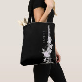 フルートフローラ装飾 トートバッグ (クローズアップ)