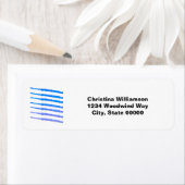 フルートブルーパーソナライズ差出人住所 ラベル (インサイチュ)