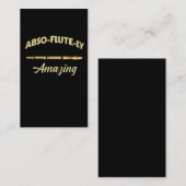 フルートプおもしろいンアメージングミュージカル風楽器 名刺 (正面/裏面)