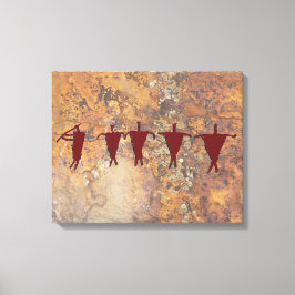 フルートプレーヤーおよびキャラバン キャンバスプリント