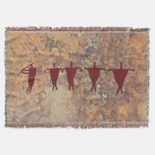 フルートプレーヤーおよびキャラバン スローブランケット (正面)