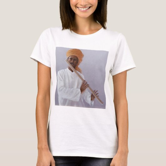 フルートプレーヤー Tシャツ (正面)
