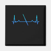 フルートマーチングバンドハートビートマママギフト マグネット (正面)