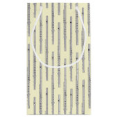 フルートミュージシャン音楽先生バンド スモールペーパーバッグ (裏面)