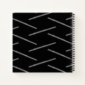 フルートミュージシャン音楽先生バンド ノートブック (裏面)