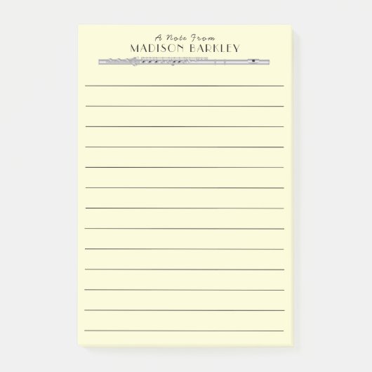 フルートミュージシャン音楽先生バンド ポストイット (正面)