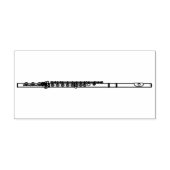 フルートミュージシャン音楽先生バンド ラバースタンプ (インプリント)