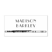 フルートミュージシャン音楽先生バンド ラバースタンプ (インプリント)