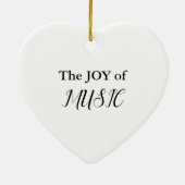 フルートミュージックのレインボークリスマス装飾品 セラミックオーナメント (裏面)