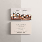 フルートモダン先生ソリスト赤面ピンクローズ金ゴールド 名刺