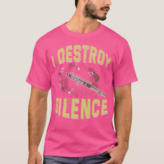 フルートラバーシャツおもしろいフルートミュージシャン楽器 Tシャツ