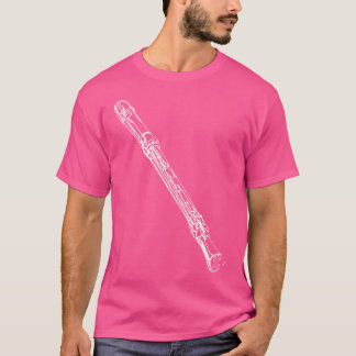 フルートレコーダー楽器クラリネット木笛 Tシャツ