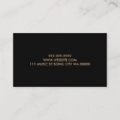 フルートレッスン楽器音楽教師事業 名刺 (裏面)