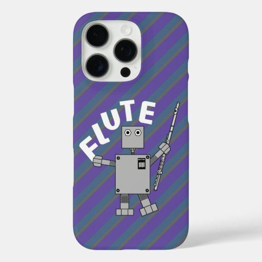 フルートロボット文字 Case-Mate iPhoneケース (裏面)