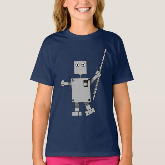 フルートロボット Tシャツ (正面)