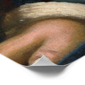 フルート付き女の子 – ヨハネス・フェルメールファインアートポスター ポスター (角)