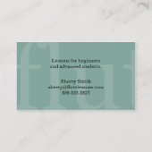 フルート先生スタジオミュージックオーケストラミュージシャン 名刺 (裏面)