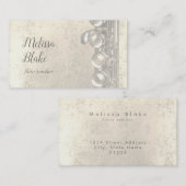 フルート先生フェイク金ゴールド箔トレブル 名刺 (正面/裏面)