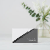 フルート先生プレーヤーミュージシャン楽器スタジオ 名刺 (スタンド正面)