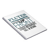 フルート前列フルートのマーチングバンド ノートブック (右側)