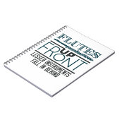 フルート前列フルートのマーチングバンド ノートブック (左側)