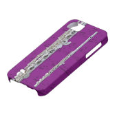 フルート及び楽譜の電話箱。 一突き色 Case-Mate iPhoneケース (下部)