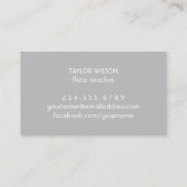 フルート名刺 名刺 (裏面)