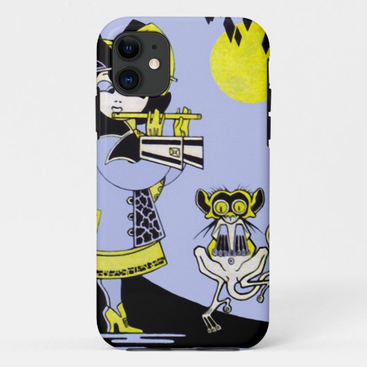 フルート奏者および猿 Case-Mate iPhoneケース (裏面)