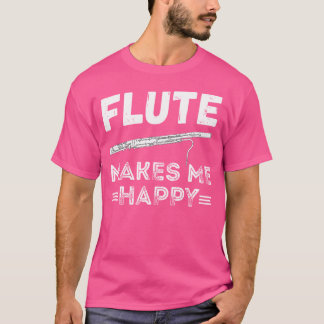 フルート奏者のフルート音楽インストゥルメを楽しませる Tシャツ