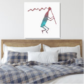 フルート奏者のペトログリフ キャンバスプリント (インサイチュ (寝室))
