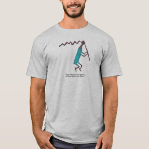 フルート奏者のペトログリフ Tシャツ