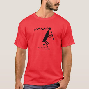 フルート奏者のペトログリフ Tシャツ