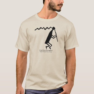 フルート奏者のペトログリフ Tシャツ