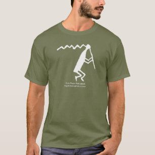 フルート奏者のペトログリフ Tシャツ