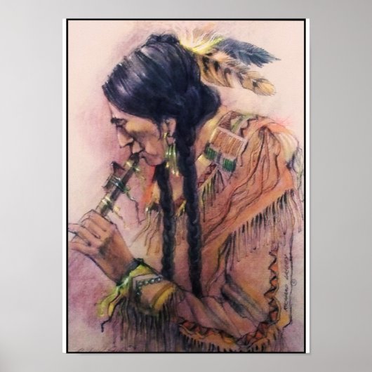 フルート奏者のポスター/プリント ポスター (正面)