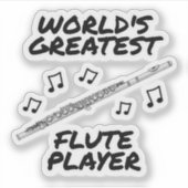 フルート奏者の世界最大手おもしろい シール (正面)